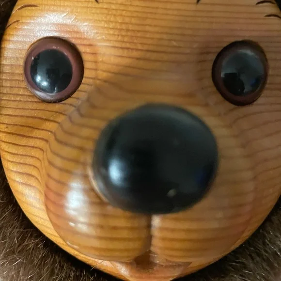 Rare HTF Robert Raikes “Camp Grizzly” Signed & Numbered Charming Wood Face Bear - Picture 10 of 17